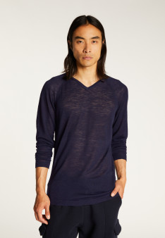 T-shirt en lin flammé manches raglan - Damon