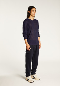 T-shirt en lin flammé manches raglan - Damon