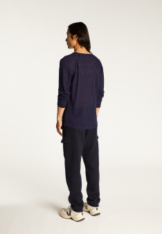 T-shirt en lin flammé manches raglan - Damon