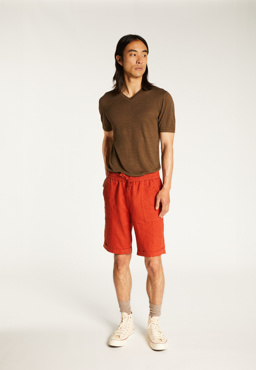 Short à poches en lin - Diego