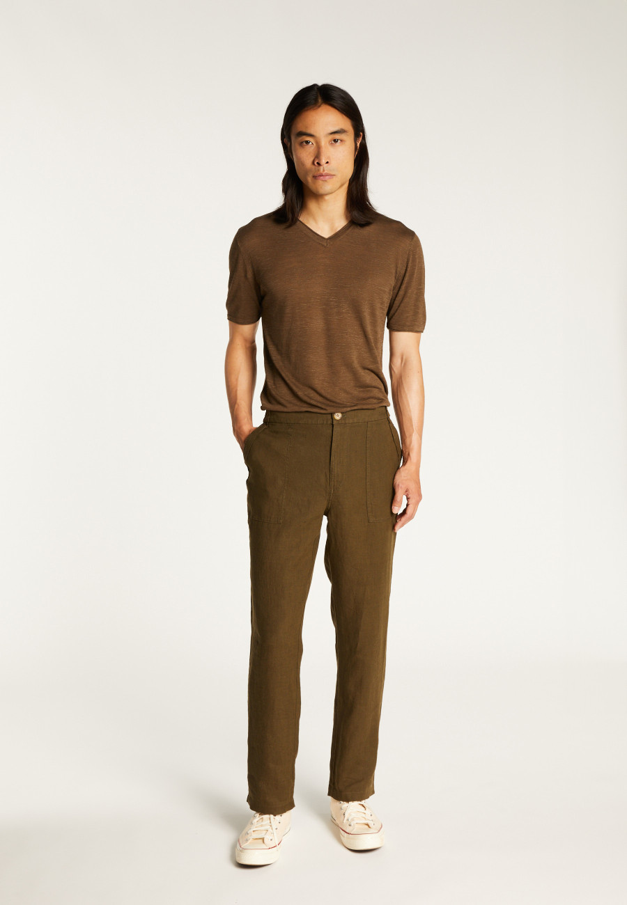Pantalon à poches en lin - Dimitri