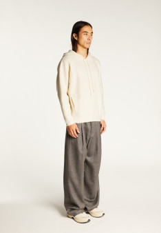Hoodie mixte en laine et cachemire - Fabio