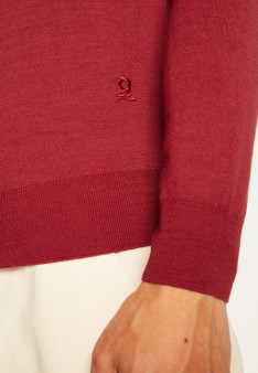 Pull col V en laine mérinos - Elmo