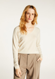 Pull col V en cachemire - Bijou