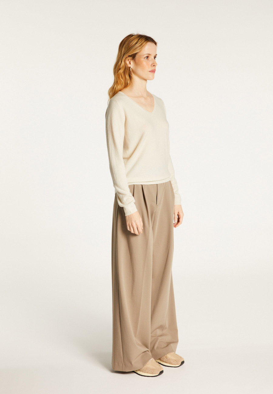 Pull col V en cachemire - Bijou