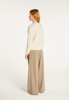 Pull col V en cachemire pour femme