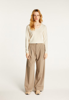 Pull col V en cachemire - Bijou
