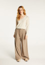 Pull col V en cachemire pour femme