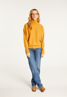 Pull cachemire chauve souris col roulé - Bob
