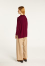 V-neck cashmere sweater with side slits - Accacia