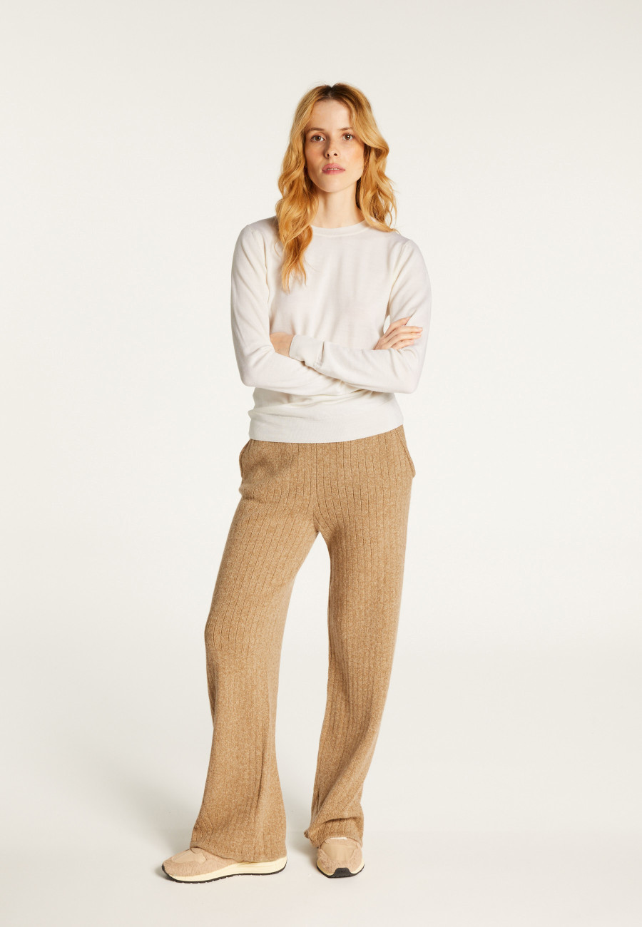 Pull col rond en laine mérinos - Asena
