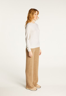 Pull col rond en laine mérinos - Asena