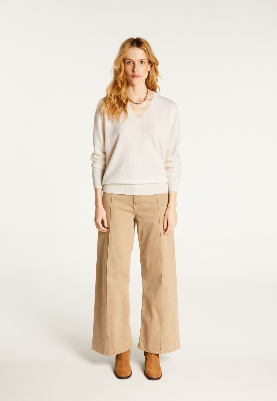 Pull col V en cachemire - Abel