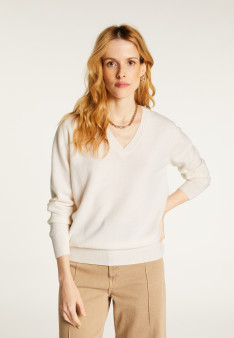 Pull col V en cachemire - Abel