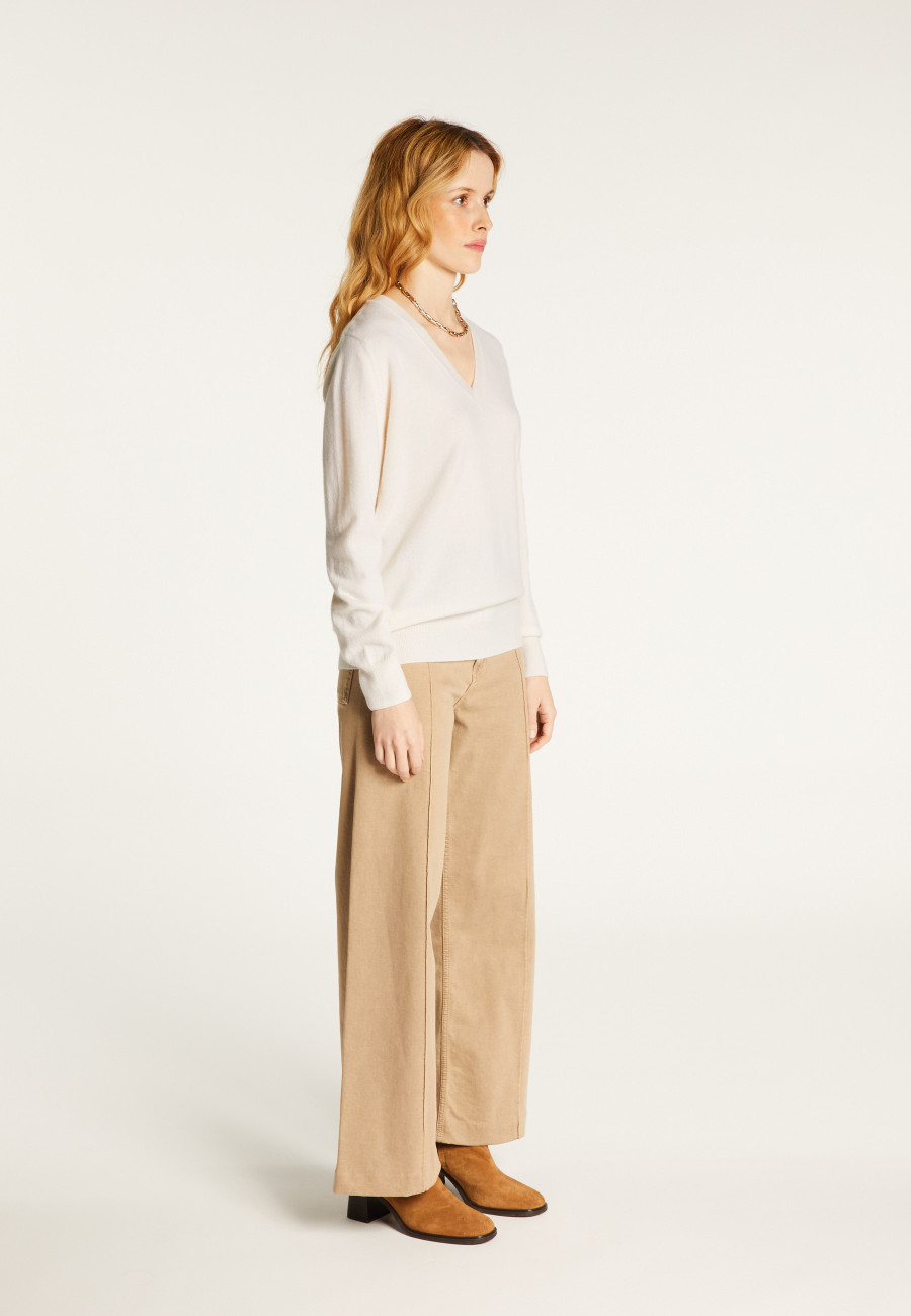 Pull col V en cachemire - Abel