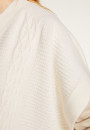 V-neck cape with cashmere dots - Gigi