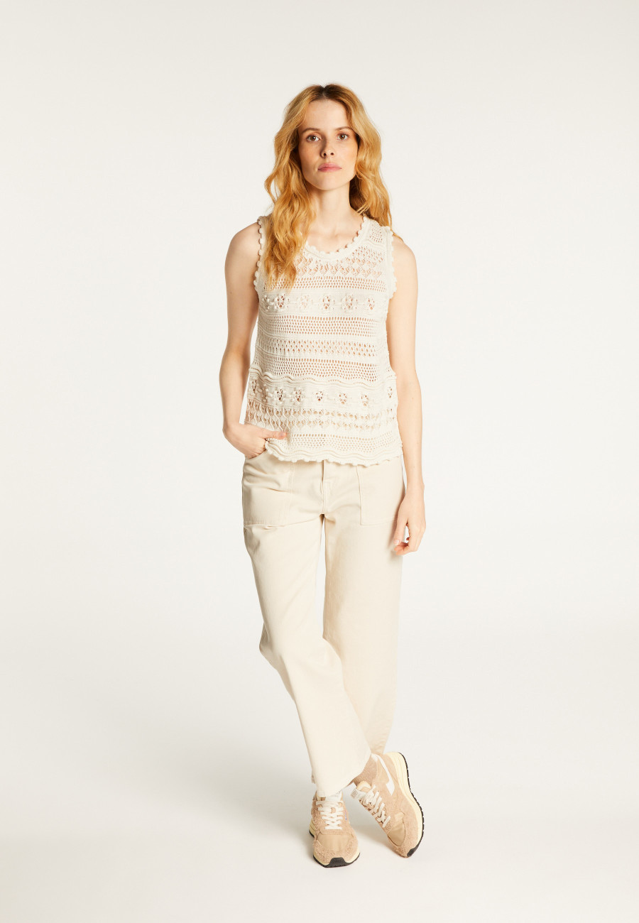 Openwork cotton tank top Danny