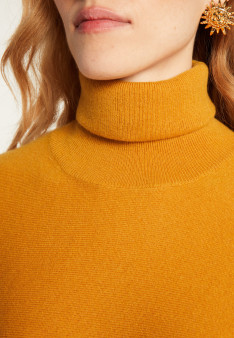 Pull cachemire chauve souris col roulé - Bob