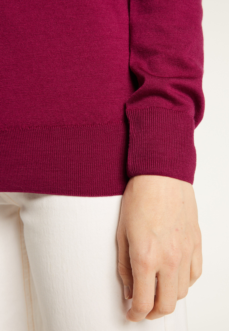 Pull col V en laine mérinos - Arya