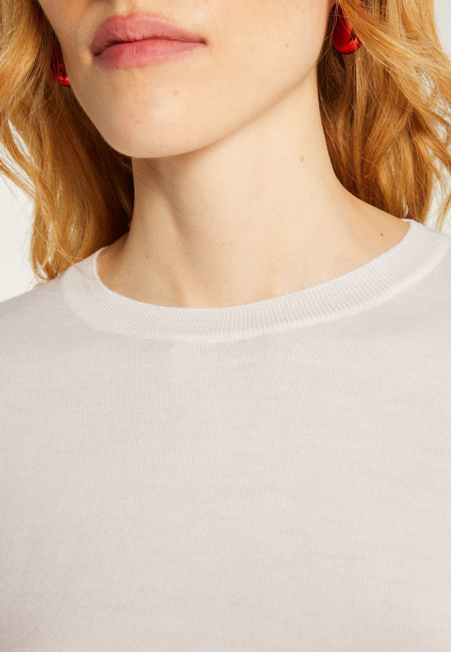 Pull col rond laine mérinos - Asena