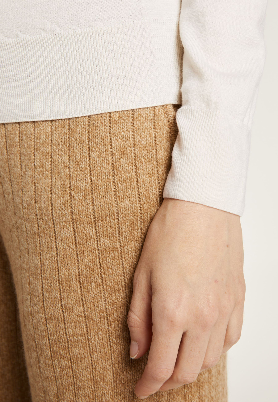 Merino wool round neck sweater - Asena