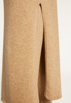 Sleeveless high neck tunic in wool and cashmere - Garance
