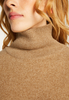 Sleeveless high neck tunic in wool and cashmere - Garance