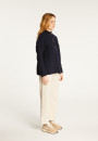 Pull col montant zippé en cachemire et laine recyclés - Lodric