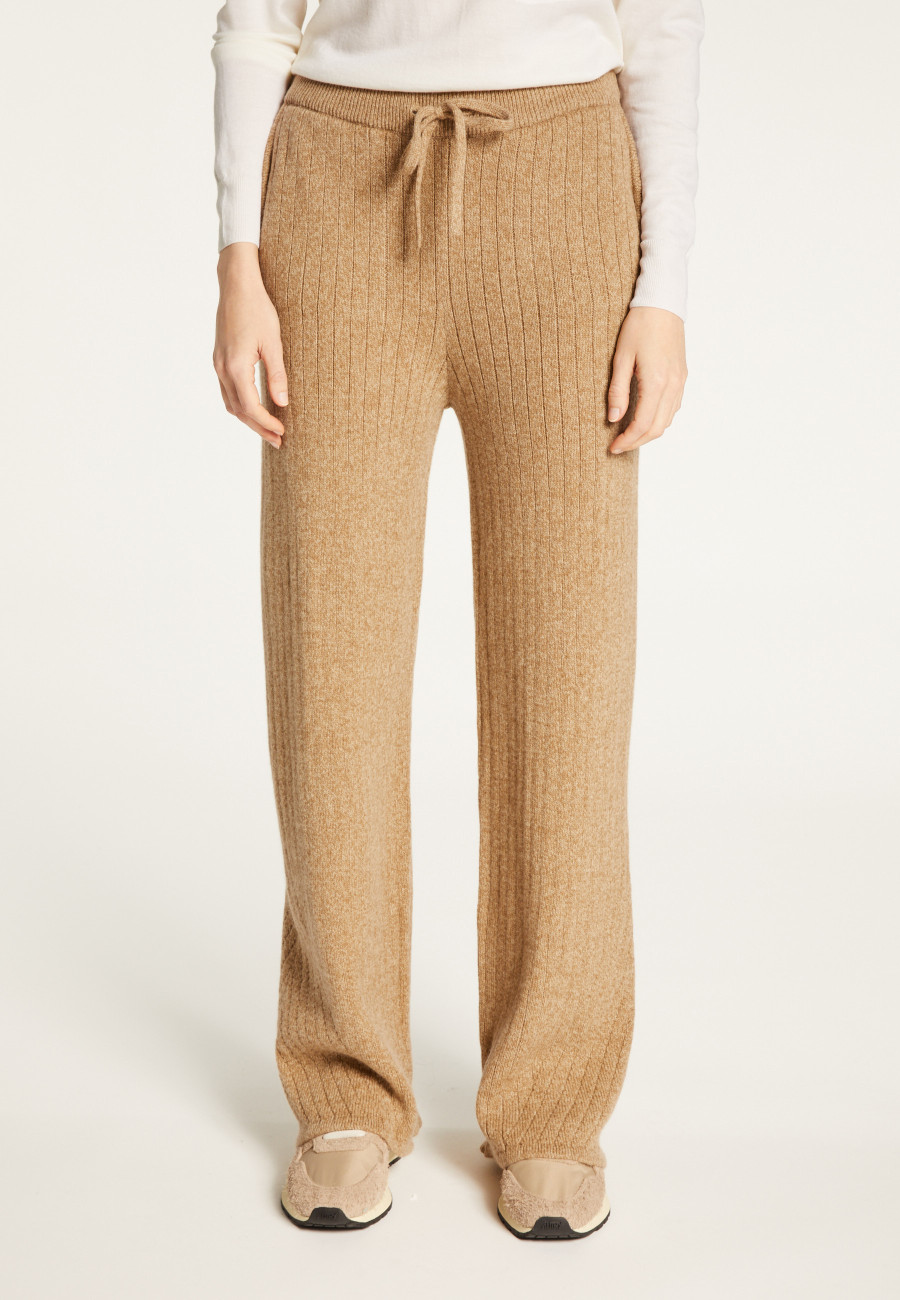 Pantalon fluide en laine et cachemire - Galya