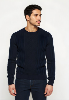 Pull torsadé en coton - Ridwane
