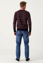 Round-neck striped merino wool sweater - Arno