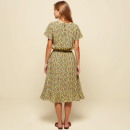 Robe longue à motifs en chaine et trame viscose - Sefiane