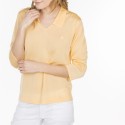 Tshirt col polo en Fil Lumière Lisa 7020 banana- 08 jaune