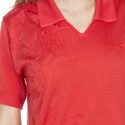 Tshirt col polo en Fil Lumière Lydie 6081 berlingot- 19 rouge clair