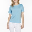 T-shirt uni manches fantaisie en Fil Lumière Laurie 7100 celestial- 04 bleu clair 