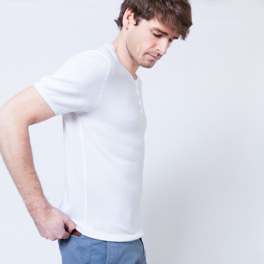 T-shirt en coton Brieux 6200 Blanc - 02 Blanc