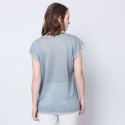 T-shirt à motifs graphique en viscose Axel