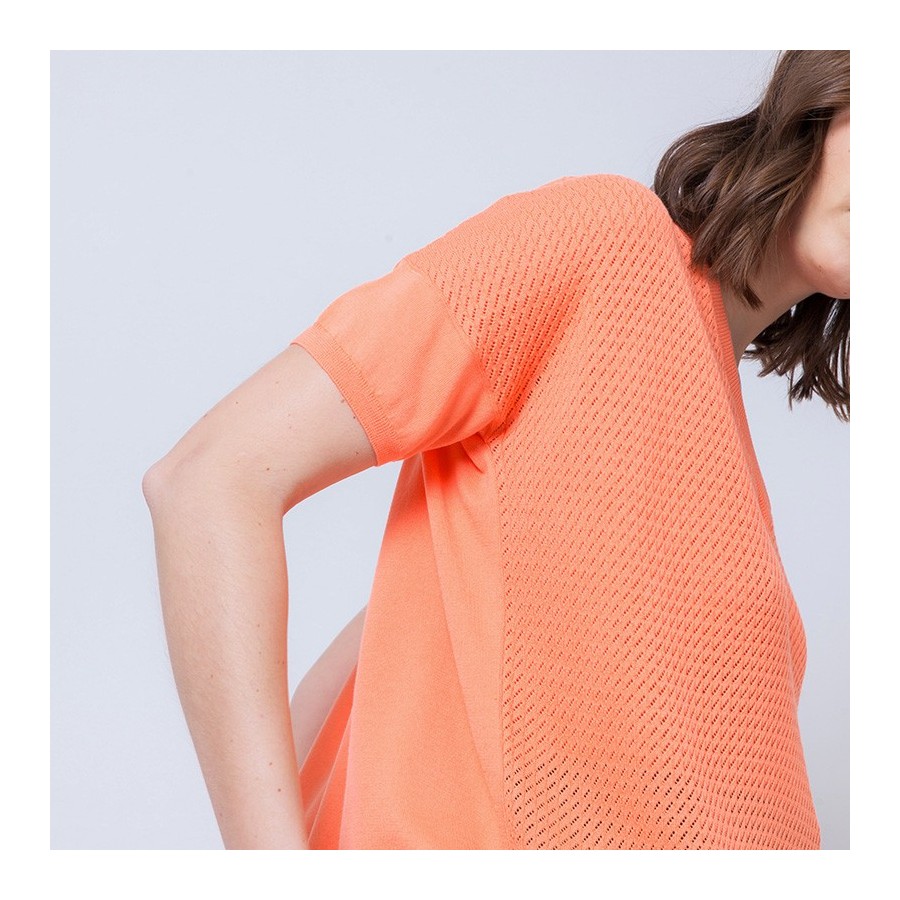 T-shirt col V en coton Alain