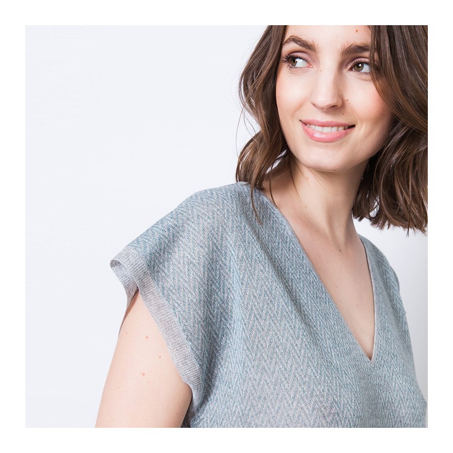 T-shirt à motifs graphique en viscose Axel