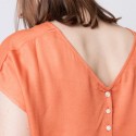Buttoned blouse on the back Adélie