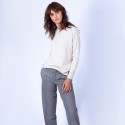 Pull ras de cou intemporel Galia 6360 Perle - 82 Ecru
