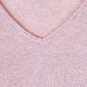 Pull col V oversize Hoani 6367 Opale chiné - 24 rose c