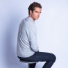 Polo en cachemire Franklin 6350 glace - 11 gris clair