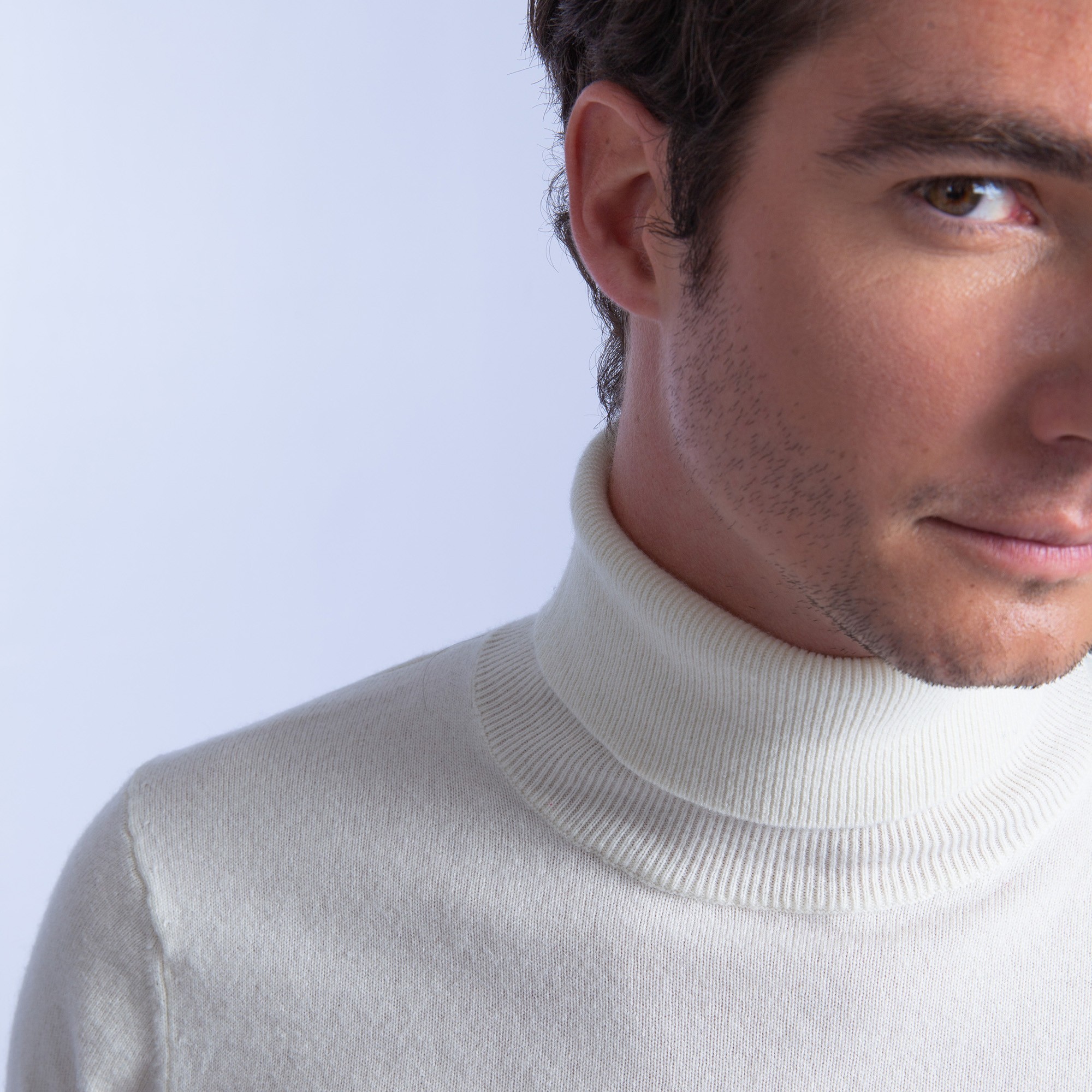 Turtleneck cashmere sweater - Eduardo - Maison Montagut