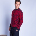 Pull fantaisie en cachemire Florent 6355 marine imperial - 05 bleu marine