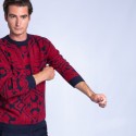 Pull fantaisie en cachemire Florent 6355 marine imperial - 05 bleu marine
