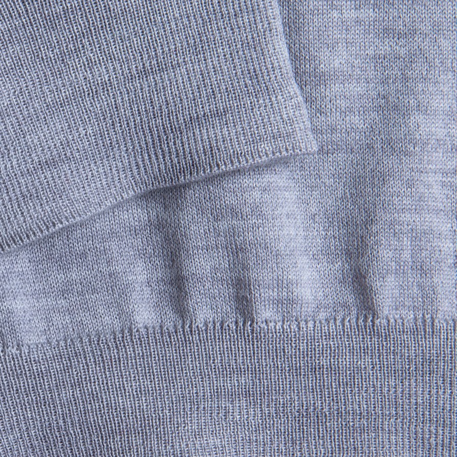 Pull col roulé en laine mérinos Finlay 6350 glace - 11 gris clair