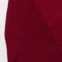 Pull col roulé en laine mérinos - Elisa 6384 rouge cerise - 20 rouge foncé