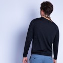 Pull col V en laine - Fox 6346 univers  - 10 gris foncé