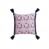 Housse de coussin réversible Maison Montagut x Maison Martin Morel - Idylle 6337 nude marine - 05 bleu marine
